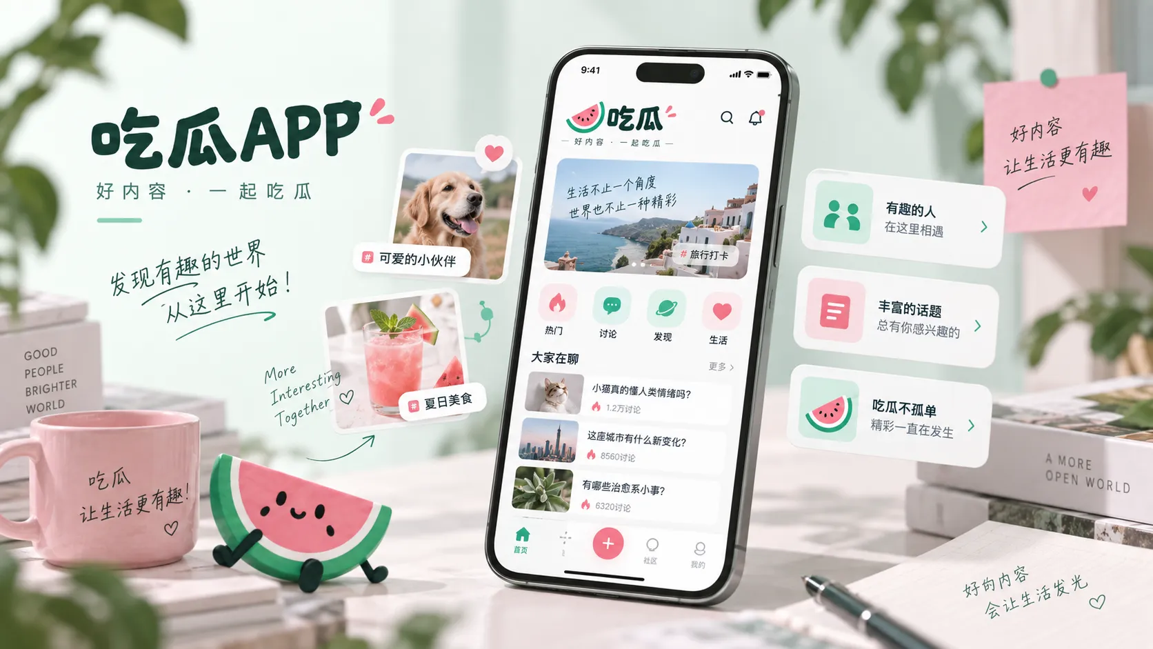 吃瓜APP内容阅读示意